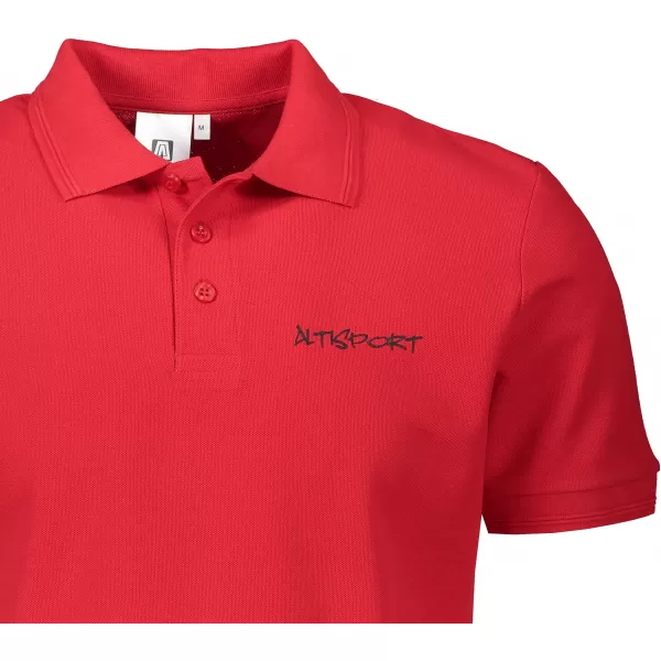  Мъжка тениска с яка ALTISPORT ALM013203 ЧЕРВЕН 