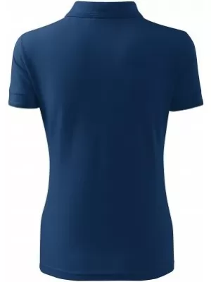 Дамска тениска с яка MALFINI PIQUE POLO 210 СРЕДНОЩНО СИНЬО