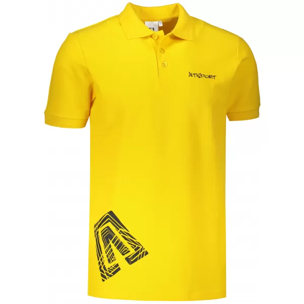  Мъжка тениска с яка ALTISPORT ALM013203 ЖЪЛТО 