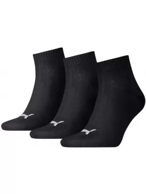 Чорапи PUMA QUARTER PLAIN 3P ЧЕРНО