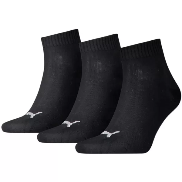  Чорапи PUMA QUARTER PLAIN 3P ЧЕРНО 