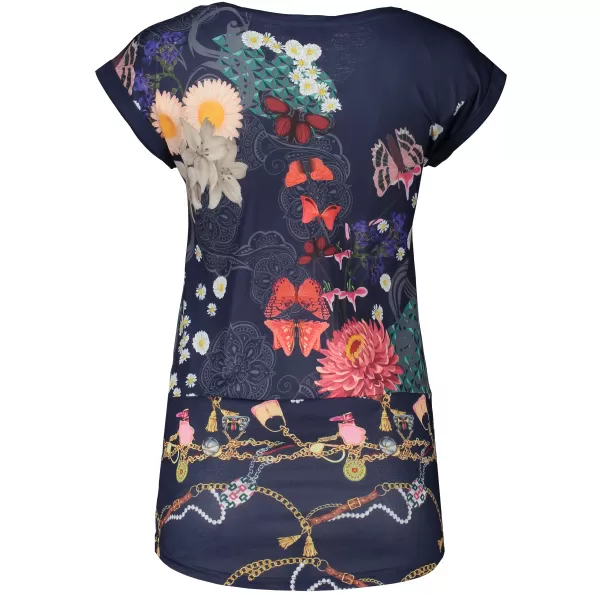  Дамска тениска KIXMI LAILA ТЪМНО СИНЬО 