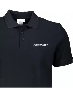 Мъжка тениска с яка ALTISPORT ALM013203 ТЪМНОСИН