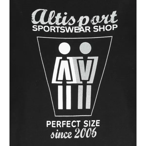  Дамска тениска ALTISPORT ALW049122 ЧЕРНО И СРЕБРИСТО 