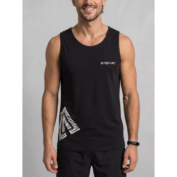  Мъжки потник ALTISPORT ALM013142 ЧЕРЕН 