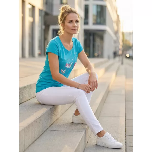  Dámské triko ALTISPORT CARRYOVER ALW043120 TYRKYSOVÁ 
