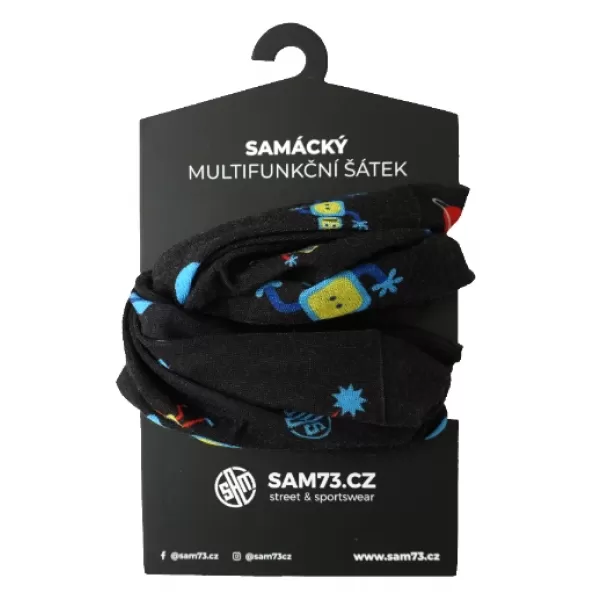  Многофункционален шал за момче SAM 73 BENNY UN 106 ЧЕРЕН 