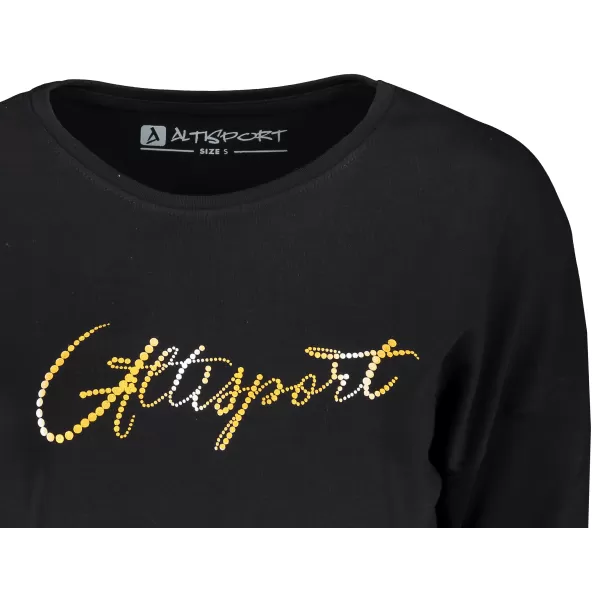 Дамски удължен суичър ALTISPORT CEINA LSWT307 ЧЕРЕН 