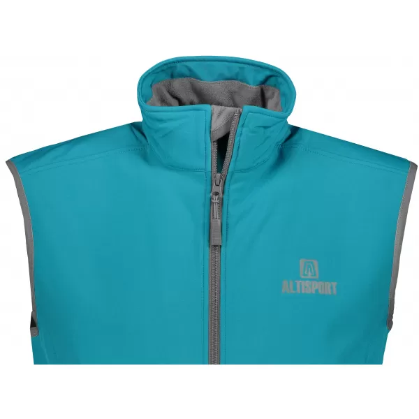  Мъжка софтшел жилетка ALTISPORT ALM006517 ТЪМЕН ТЮРКОАЗ 