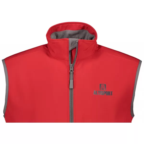  Мъжка софтшел жилетка ALTISPORT ALM006517 ЧЕРВЕН 
