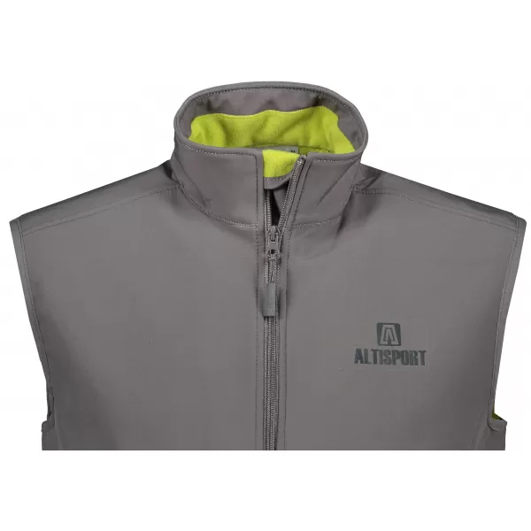 Мъжка софтшел жилетка ALTISPORT ALM006517 СТОМАНЕНО СИВО 