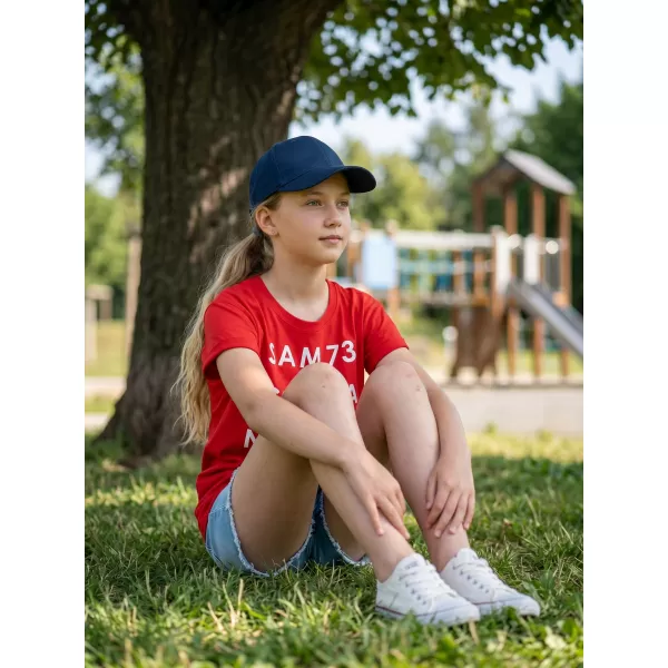  T -риза на момичето с къси ръкави SAM 73 MELANIE GT 551 ЧЕРВЕНО 