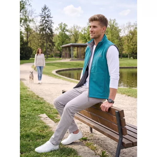  Мъжка софтшел жилетка ALTISPORT ALM006517 ТЪМЕН ТЮРКОАЗ 
