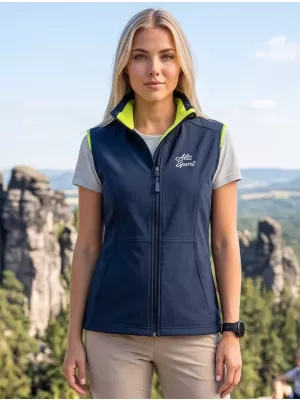 Дамска софтшел жилетка ALTISPORT ALW056516 ТЪМНОСИН