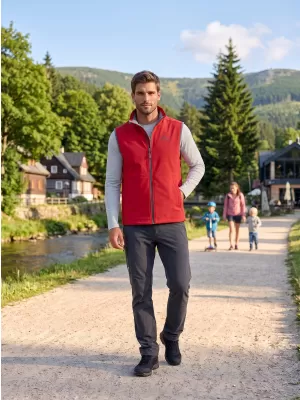 Мъжка софтшел жилетка ALTISPORT ALM006517 ЧЕРВЕН
