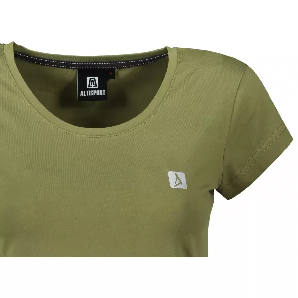  Dámské premium triko ALTISPORT CARRYOVER ALW065154 AVOCADO GREEN 