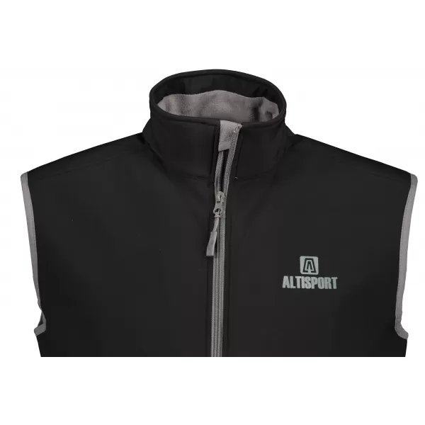  Мъжка софтшел жилетка ALTISPORT ALM006517 ЧЕРЕН 