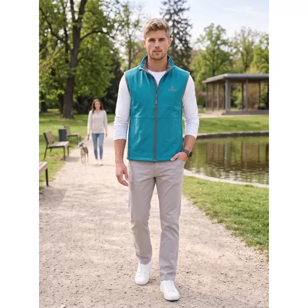  Мъжка софтшел жилетка ALTISPORT ALM006517 ТЪМЕН ТЮРКОАЗ 