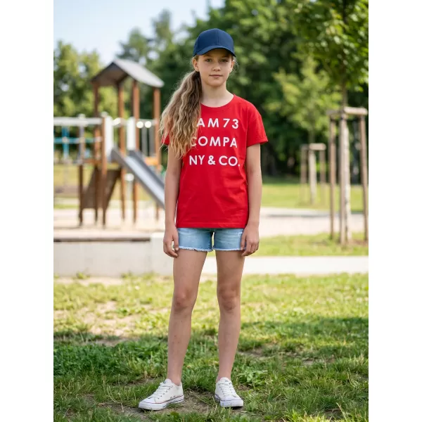  T -риза на момичето с къси ръкави SAM 73 MELANIE GT 551 ЧЕРВЕНО 