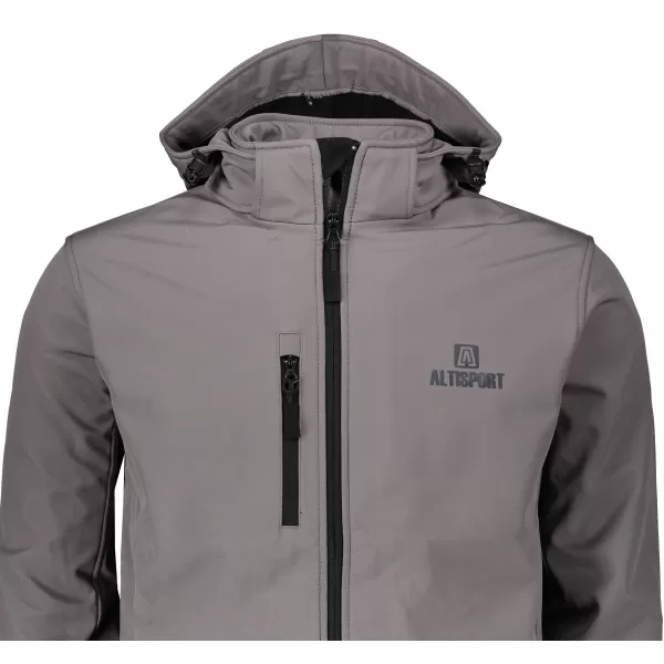  Мъжко софтшел яке ALTISPORT ALM006522 СТОМАНЕНО СИВО 