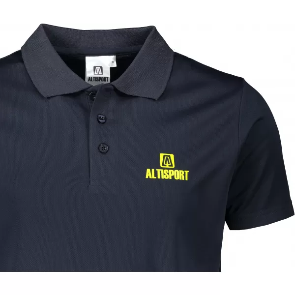 Мъжка функционална тениска с яка ALTISPORT ALM006217 ТЪМНОСИН 