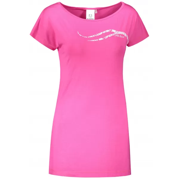  Dámské prodloužené triko ALTISPORT CARRYOVER ALW001123 PURPUROVÁ 