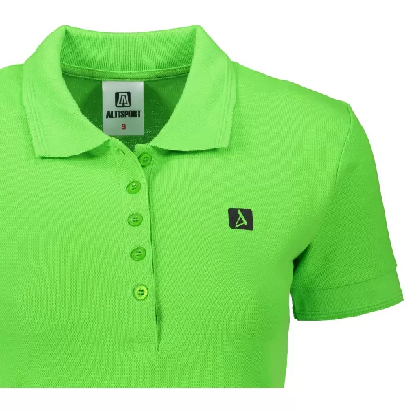  Dámské triko s límečkem ALTISPORT CARRYOVER ALW065210 APPLE GREEN 