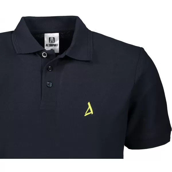  Мъжка премиум тениска с яка ALTISPORT ALM002203 ТЪМНОСИН 