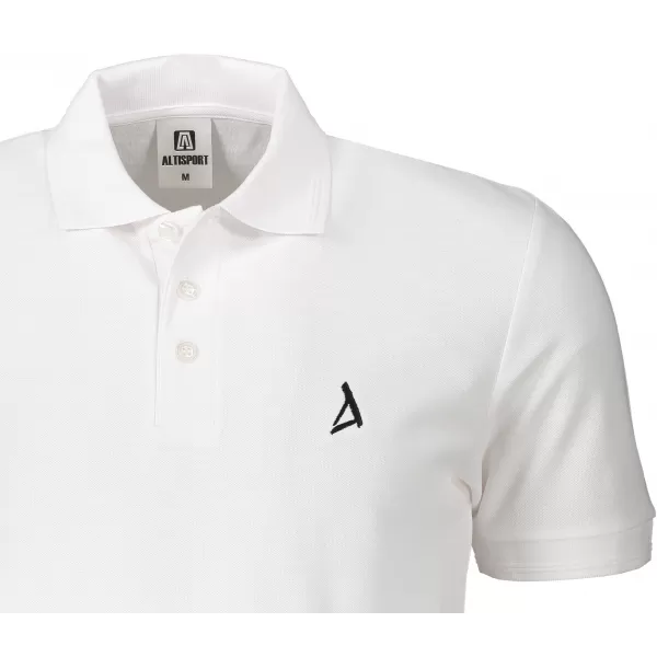  Мъжка премиум тениска с яка ALTISPORT ALM002203 БЯЛО 