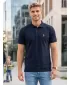 Мъжка премиум тениска с яка ALTISPORT ALM002203 ТЪМНОСИН