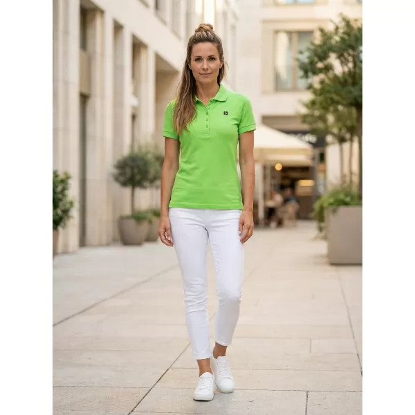  Dámské triko s límečkem ALTISPORT CARRYOVER ALW065210 APPLE GREEN 