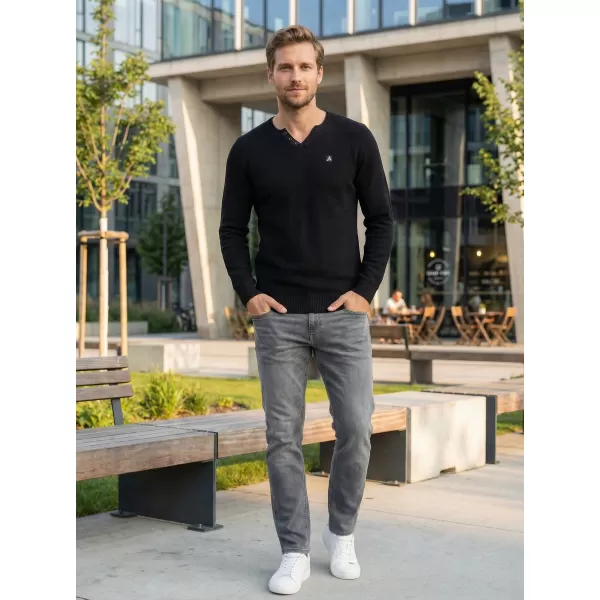  Мъжки пуловер ALTISPORT SWEK MPLU108 ЧЕРЕН 