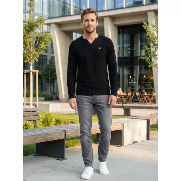  Мъжки пуловер ALTISPORT SWEK MPLU108 ЧЕРЕН 