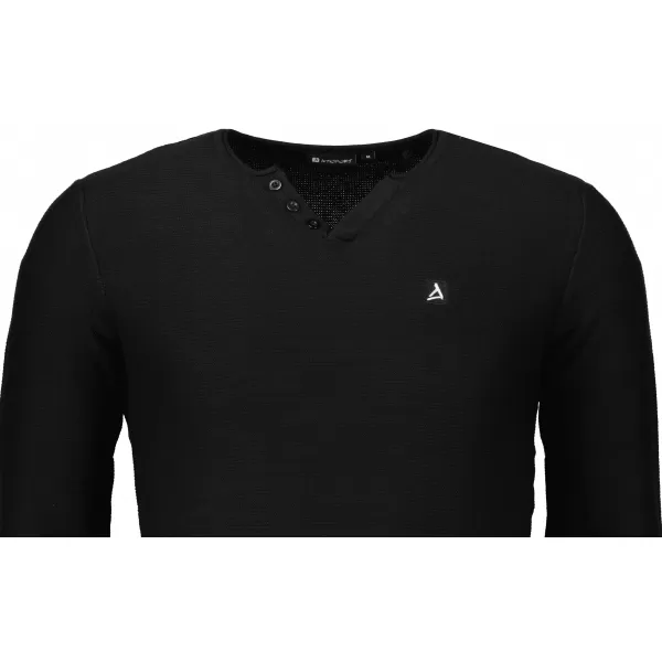  Мъжки пуловер ALTISPORT SWEK MPLU108 ЧЕРЕН 