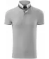 Мъжка тениска с яка MALFINI PREMIUM COLLAR UP 256 СРЕБРИСТО СИВО