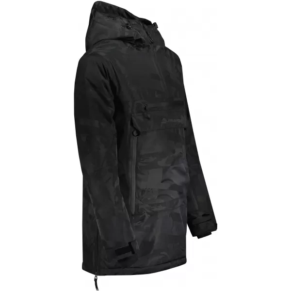  Мъжко зимно яке ALPINE PRO CLOC MJCU527 ЧЕРНО/ЗЕЛЕНО 
