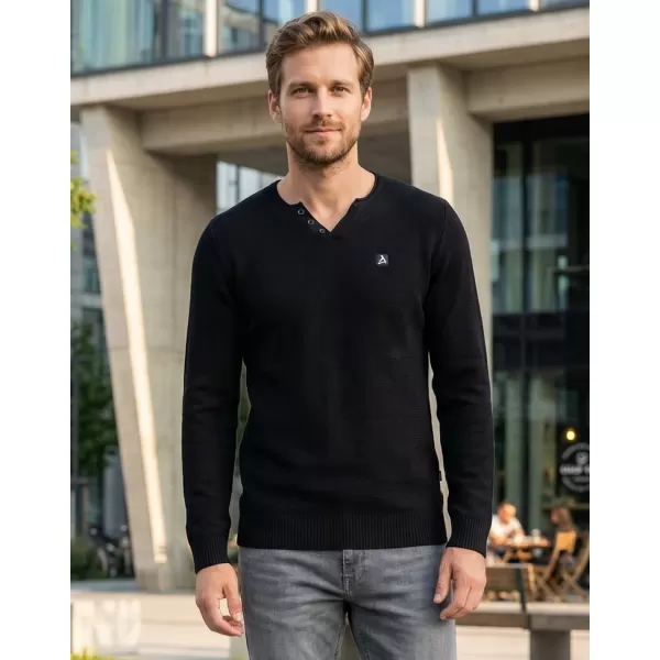  Мъжки пуловер ALTISPORT SWEK MPLU108 ЧЕРЕН 