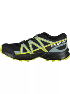 Детски маратонки SALOMON SPEEDCROSS J L41447100 ЧЕРНО/ЧЕРНО/ЗЕЛЕНО