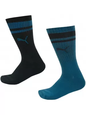 Чорапи PUMA CREW HERITAGE STRIPE 2P 907944-05 ЧЕРЕН