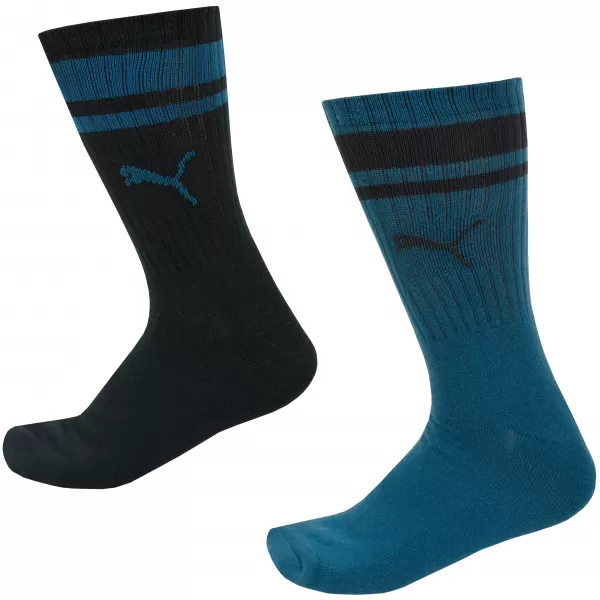  Чорапи PUMA CREW HERITAGE STRIPE 2P 907944-05 ЧЕРЕН 