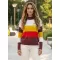 Дамски пуловер ALTISPORT FRAMA LPLU102 БЕЛИ ИВИЦИ