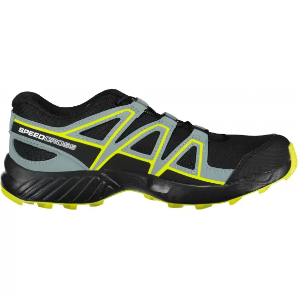  Детски маратонки SALOMON SPEEDCROSS J L41447100 ЧЕРНО/ЧЕРНО/ЗЕЛЕНО 