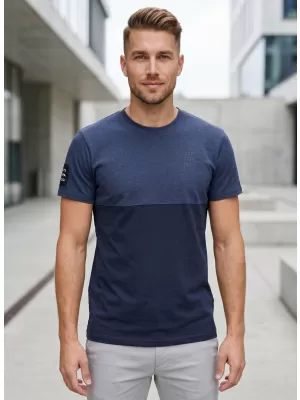 Мъжки t -риза с къси ръкави SAM 73 KILLIAN MT 781 СИНЬО