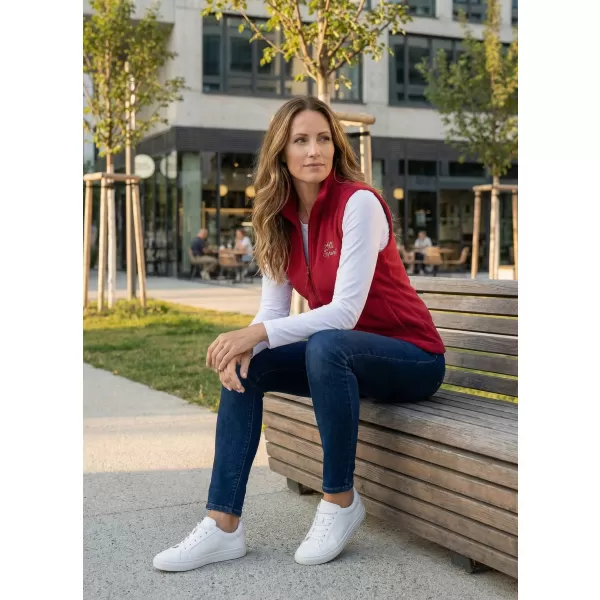  Дамска поларена жилетка ALTISPORT ALW056518 БОРДО 