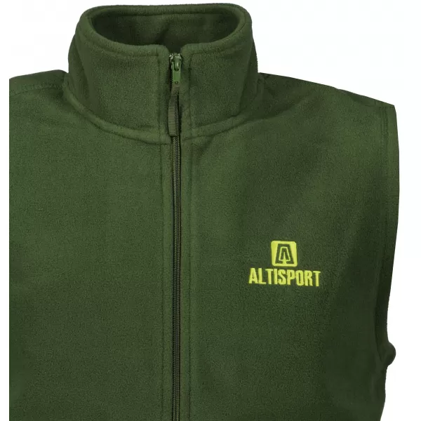  Мъжка поларена жилетка ALTISPORT ALM006518 БУТИЛКА ЗЕЛЕНО 