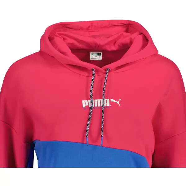  Дамски съкратен суичър PUMA INTL HOODIE TR 531649-14 ЧЕРВЕНО ЦВЕКЛО ЛИЛАВО 