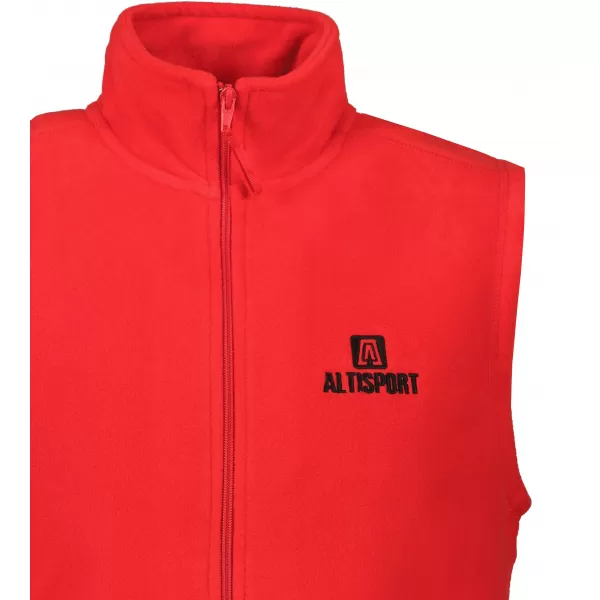  Мъжка поларена жилетка ALTISPORT ALM006518 ЧЕРВЕН 