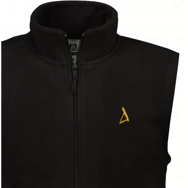  Мъжка поларена жилетка ALTISPORT ALM002518 ЧЕРНО И ЗЛАТНО 