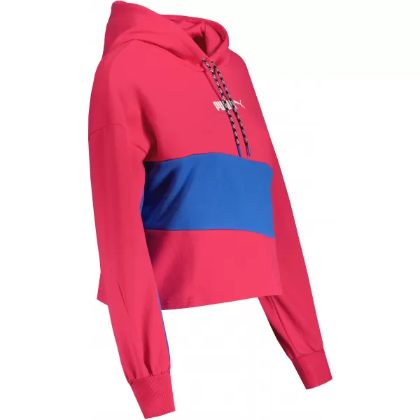  Дамски съкратен суичър PUMA INTL HOODIE TR 531649-14 ЧЕРВЕНО ЦВЕКЛО ЛИЛАВО 