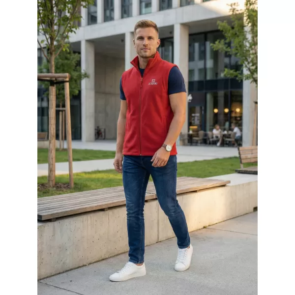  Мъжка поларена жилетка ALTISPORT ALM006518 БОРДО 